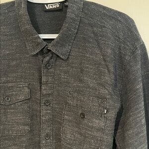 Vans Men's Charcoal Button down Shirt